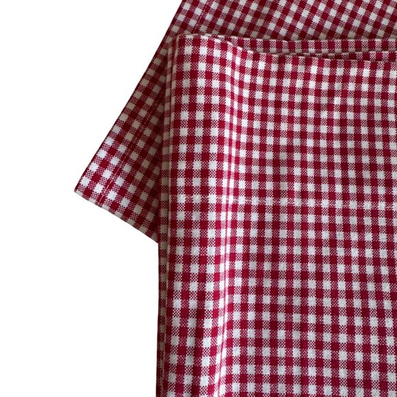Pottery Barn Kids Gingham Panels 2 Checked Valances/Cafe Curtains Cotton Classic - Picture 13 of 16